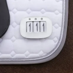 Porte numéros par 2 vernis - QHP - cuir orné de strass