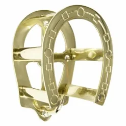 Porte-bridon Tête de cheval laiton Lot de 2 - HKM