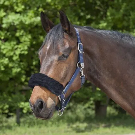 Protège muserolle / tétière faux fur Waldhausen