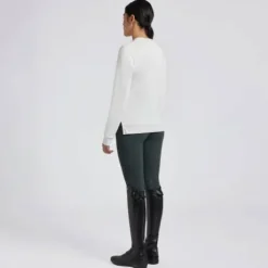 Pull Crew Neck coton blanc - CAVALLERIA TOSCANA