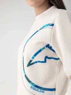 Pull d'équitation col rond Ezzy - Equiline - Polaire douce