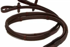 Rênes avec arrêts et crochet à rivet - thinline - antidérapantes