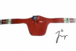 Sangle bavette avec élastique en cuir  de chez JMR