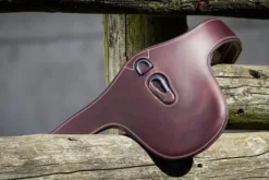 Sangle bavette Chetak cuir avec mousqueton HF1