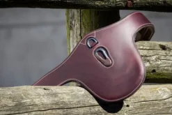 Sangle Bavette HFI Evo cuir avec mousqueton marron