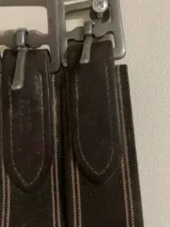 Sangle cuir marron 125 cm