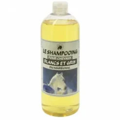Shampoing déjaunissant pour chevaux gris - Du maréchal