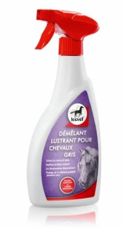 Spray démélant chevaux gris 550ml Leovet