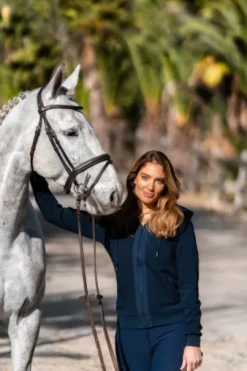 Sweat Ideal Hoodie Sportive Navy - Equestrian Stockholm