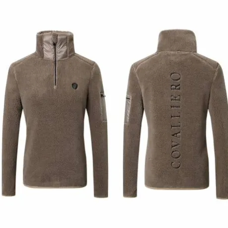 Sweat teddy taupe pour dame - Covalliero Hiver 2024