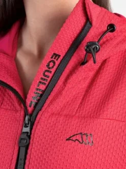 Sweat zippé femme cerise Equiline