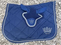 tapis de concours bleu à strass