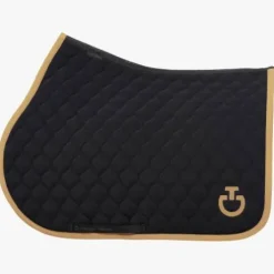 Tapis de selle Circular Noir - Cavalleria Toscana - Respirant