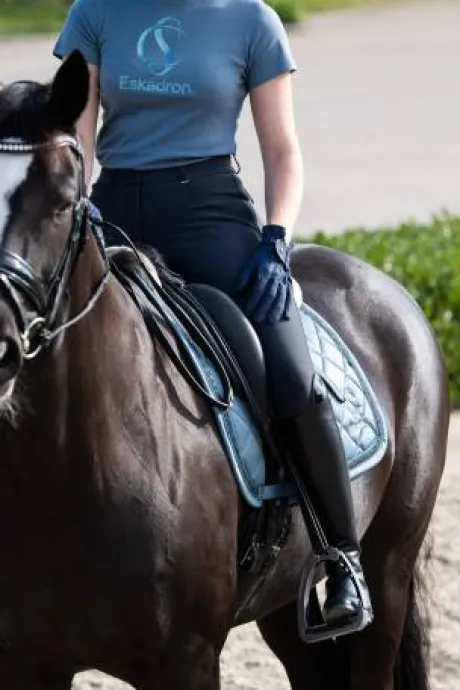 Tapis de selle glossy jewel classic sport - Eskadron - tissu brillant