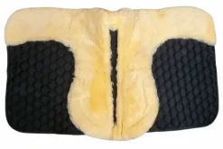 Tapis de selle HKM en mouton véritable