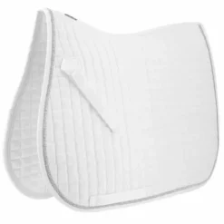 Tapis de selle Riding World Blanc – Girly - 15 mm mousse