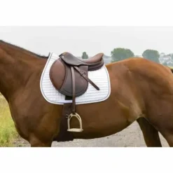 Tapis de selle Riding World Blanc – Girly - 15 mm mousse