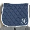Tapis de selle Un Coeur de cavalière Marine