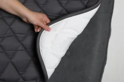 Tapis de selle Un Coeur de cavalière Gris