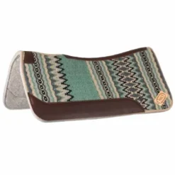 Tapis de selle western profilé - Pool's - Feutre et cuir