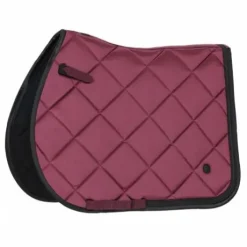 Tapis de selle Zahra Bordeaux - QHP - Effet satiné, motifs élégants