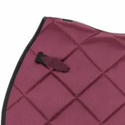 Tapis de selle Zahra Bordeaux - QHP - Effet satiné, motifs élégants