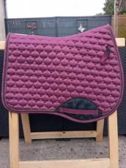 Tapis d'équitation bordeaux mixte