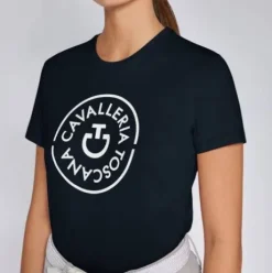 Tee-shirt Double Orbit Coton marine - CAVALLERIA TOSCANA