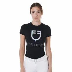 Tee-shirt logo holographique imprimé slim fit - EQUESTRO