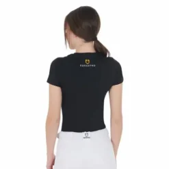 Tee-shirt slim fit strass rosegold - EQUESTRO