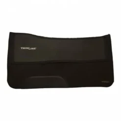 ThinLine Tapis de selle Western, doublure en feutre noir
