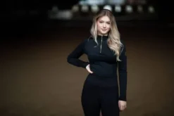 Top manches longues Air Breeze Black Gold - Equestrian Stockholm