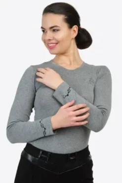 T-shirt à manches longues - GRANDEUR Equestrian Apparel - Coton doux