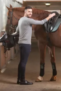 T-shirt à manches longues Riding Top - Cavalliera - Tissu naturel