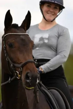 T-Shirt coton à manches longues Riding Cotton Top - Cavalliera