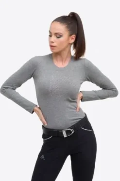 T-Shirt coton à manches longues Riding Cotton Top - Cavalliera