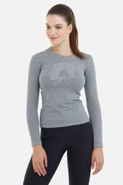 T-Shirt coton à manches longues Riding Cotton Top - Cavalliera