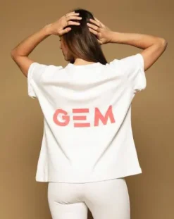 T-shirt eclair - GEM - oversize avec logo