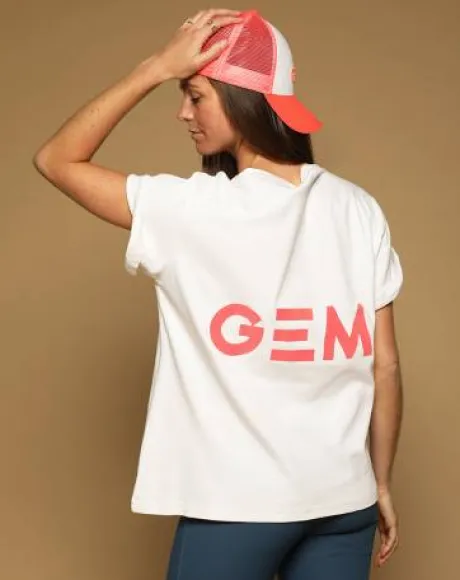 T-shirt eclair - GEM - oversize avec logo