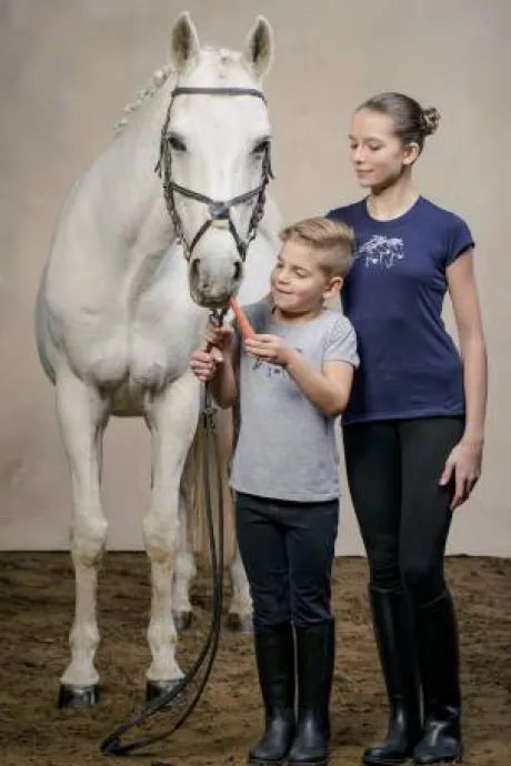 T-shirt équitation enfants manches courtes - Cavalliera - Tissu confortable