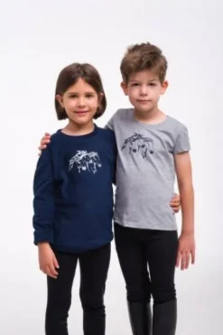 T-shirt équitation enfants manches courtes - Cavalliera - Tissu confortable