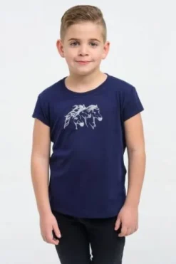 T-shirt équitation enfants manches courtes - Cavalliera - Tissu confortable