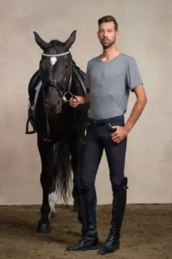 T-shirt équitation manches courtes - Cavalliera - Tissu naturel