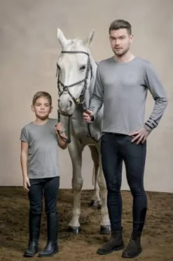 T-shirt équitation manches courtes - Cavalliera - Tissu naturel