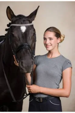 T-Shirt équitation manches courtes - Cavalliera - Coton doux