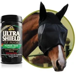 Ultrashield Fly Mask avec oreilles - Absorbine