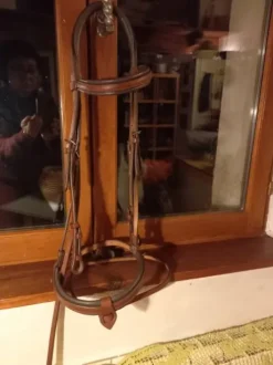 Vends bridon cuir noisette