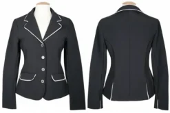 veste de concours softshell dame St tropez col blanc