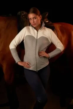 Veste d'équitation imperméable avec inserts en suède - Cavalliera